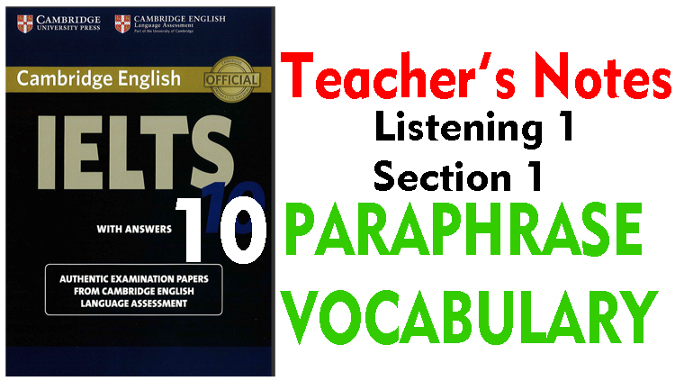 Cambridge book 10-listening 1- section 1-teacher’s notes