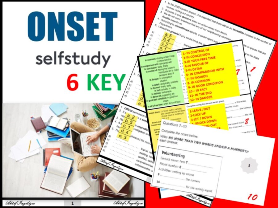 ONSET SELFSTUDY 6 KEY (B2)