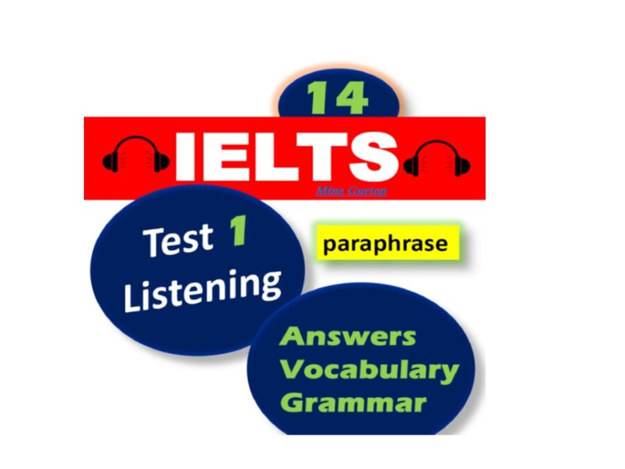 IELTS CAMBRIDGE BOOK 14 LISTENING 1 LESSON NOTES